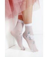 BestSockDrawer MATILDE sheer white socks for women - £7.82 GBP