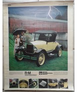 1926 Ford Roadster Model T United Technologie Inmont Vintage 1982 Poster... - $49.50