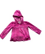 Adidas Girls Toddler Size 24 months Pink Hooded Jacket Full Zip Ruffle T... - £9.37 GBP