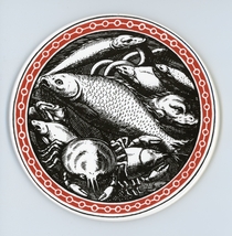 Mid-State Round Fish Lobster Crab Eel Sea Creatures Tile Trivet - $92.02 MXN Mid-State Round Fish Lobster Crab Eel Sea Creatures Tile Trivet - $92.02 MXN