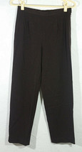 Rafaella Womens Pants Size 8P Brown Dress Career Evening Trousers Slacks  - $13.99