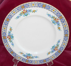 Minton Luxor B1005 Dinner Plate S Floral Vintage Enamel Handpainted 1924 - $42.68