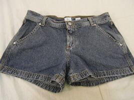 Womens Calvin Klein Jean Carpenter Shorts Medium Wash Denim Short Size 9... - $22.49