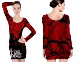 EVIL DEAD movie Printed Polyester Long Sleeve Bodycon Edgy and Stylish - $24.87+