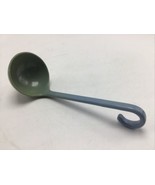 Mini Ladle Plastic Blue 6&quot;  Serving Spoon Vintage Curved Handle - £9.85 GBP