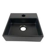 AeT Italia L318 Black Small Ceramic Hand Wash Basin Sink Wall Mount Bath... - $1,457.69 MXN