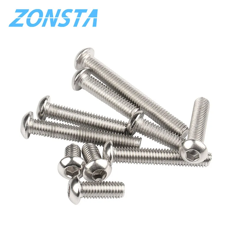 Sporting Allen Key Head Screw M2 M2.5 M3 M4 M5 M6 304 Stainless Steel Aon Hex So - £23.90 GBP