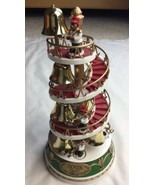 2003 Avon bear Band Striking Bell on Spiral Stairway FOR PARTS ONLY - $40.72 CAD