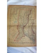 Map of Santa Fe province. Argentina   Peuser Year 1940 approx - £35.05 GBP