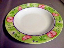 melamine new apple green floral salad bowl set of 4 white green  - £9.95 GBP