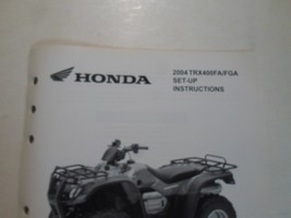 2004 Honda TRX400FA/FGA Set Up Instructions Manual Loose Leaf Factory Oem Deal - £11.81 GBP