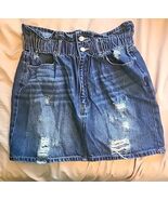 Vervet Womens Large Claudia Blue Mini Skirt  Stretch Waist size L - $11.87 CAD