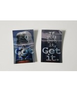 Vintage Lot of 2 Miller Lite Holographic Square Pin Button Pinback Lite ... - $17.46 CAD