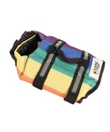 Dog Canine Life Vest Rainbow Color XS King Pup New Reflector and Handle - £8.23 GBP