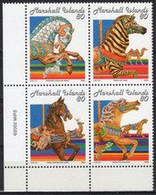 ZAYIX Marshall Islands 802 MNH Carousel Animals Horses Tiger Angel 090223SM42M - £4.67 GBP