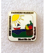 New Baltimore Farmers Market Meet Me at the Corner Lapel Hat Pin Badge - £9.37 GBP
