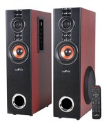 beFree Sound BFS-T110W 2.1 Channel Powered Bluetooth Dual Wood Tower Spe... - £122.01 GBP