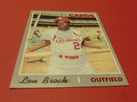 1970 Topps Lou Brock # 330 Cardinals Baseball Nm / Mint Or Better !! - £58.91 GBP