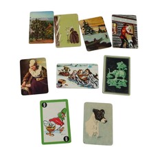 Lot of 9 Vintage Swap Playing Cards Animals People Canasta Tropical 54162 - £15.79 GBP