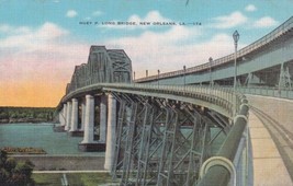 New Orleans Louisiana LA Huey P. Long Bridge Postcard D06 - £2.35 GBP