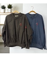 2 X Mots Gear  VTG Black + Blue USA Made Golf Nylon Pullover Embroidered... - €34,32 EUR