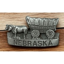 Nebraska Refrigerator Magnet Vintage Covered Wagon Settlers Old West - £11.76 GBP