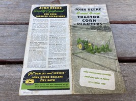 1948 John Deere 2-AND 4-ROW Tractor Corn Planters Sales Brochure Vtg - £23.33 GBP