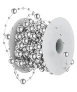 Ecally 250ft Plastic Beads Garland Chain Roll Silver Wedding Decor - €9,57 EUR