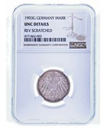 1903 G Allemagne Mark 1M Argent NGC Pièce Classé UNC Détails - €261,16 EUR