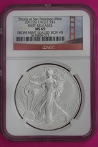 2012 S MS 69 Silver Eagle Coin 1 OZ .999 NGC Certified Graded Authentic Slab 542 - $1,358.52 MXN