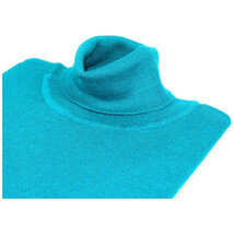 Men PRINCELY Turtle neck Sweater From Turkey Soft Merino Wool 1011-80 Teal image 3