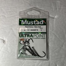 6 TitanX Wacky / Neko Hooks 60403NP-TX Size 2 - $6.99