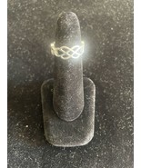 Fashion Silver Tone Ring Jewelry Size 5 - $6.80 CAD