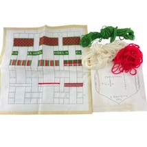 Vintage Noel Christmas Ribbon Pillow Kit by Raffetto 1977 Partially Comp... - £15.35 GBP