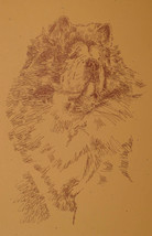 Chow Chow Dog Breed Art Lithograph #93 Kline will add your dogs name free. GIFT - £38.89 GBP