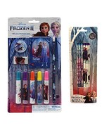 Disney Frozen II Elsa, Anna &amp; Olaf Stationary Set 9 Pc Set Plus 6 Pack P... - £9.21 GBP