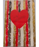 Vintage Hallmark For My Husband Valentine Glitter Card - $5.41 CAD