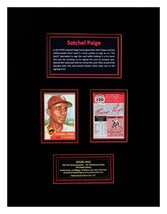 Satchel Paige Signed Baseball Card Museum Framed Ready to Display - £3,093.79 GBP