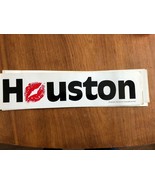 Lip Stickers Bumper Sticker Kiss Houston 11&quot; x 3&quot; NEW Original 1982 - €6,99 EUR