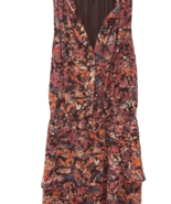 Evereve Dress Tiered Dress - BROWN with Purple and other colors NEW - $29.69