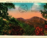 Mount Pisgah and The Rat North Carolina NC Linen Postcard S22 - $3.91