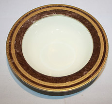 Mikasa Fine China Mahogany Florentine Rimmed Soup Bowl L2222 Japan Gold Brown - £18.50 GBP