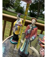 &#39;Chinese Teahouse&#39; Figurine by Helen Liedloff MID CENTURY ART 1950s red 70% - $98.01