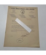 National American Wholesale Lumber Association Letter 1929 signed Ben Wo... - $96.25 CAD