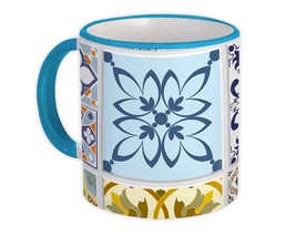 Mosaic Tiles Patchwork : Gift Mug Colorful All Occasion Decor - £12.49 GBP