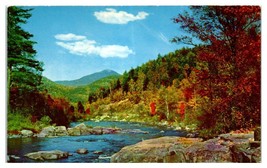 Ausable River and Whiteface Mountain Adirondacks Lake Placid New York Postcard - £34.43 GBP