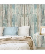 Removable Wood Wallpaper Self-Adhesive Peel And Stick Countertops Distre... - £26.67 GBP