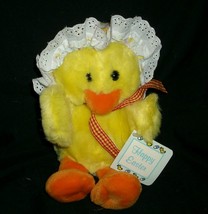 10&quot; VINTAGE JERRY ELSNER PETS YELLOW DANIELLE DUCK STUFFED ANIMAL PLUSH ... - £20.93 GBP