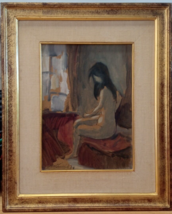 Manolo Lima Art Painting Oil Woman nude Uruguayan Renamed Torres School - £749.65 GBP