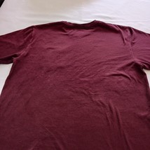 Carhartt K87 PRT Original Fit Crewneck Mens Burgundy Cotton T-Shirt Pocket Sz XL image 10